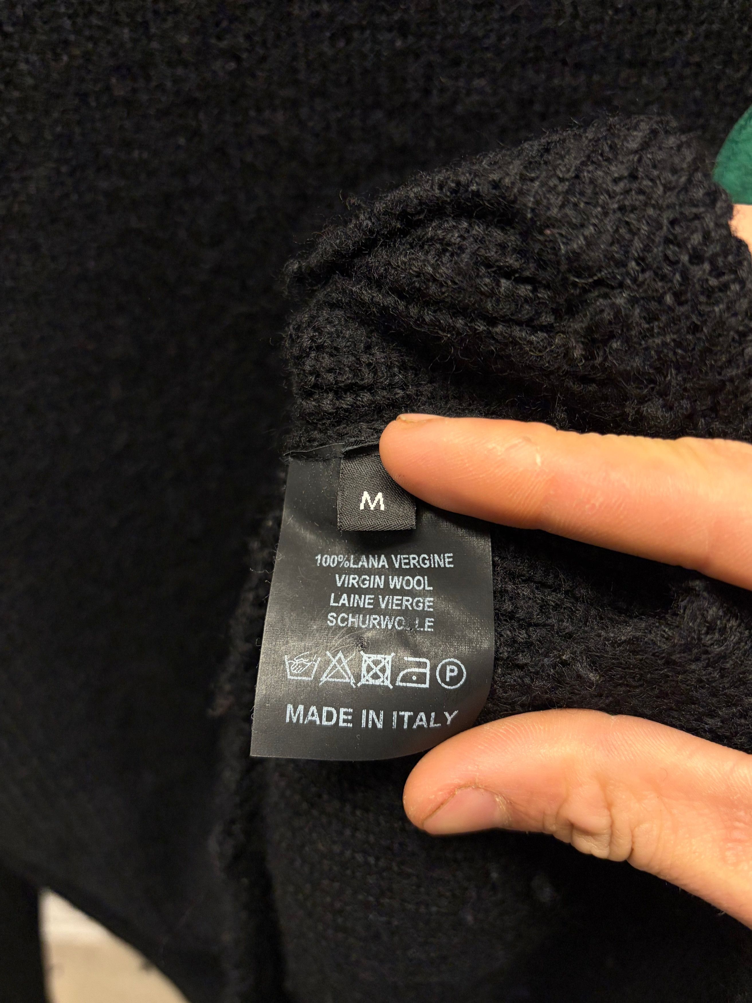 Raf Simons AW2016 Raf Simons ‘Detroit’ Patched Black Knit Sweater Size US M / EU 48-50 / 2 - 5 Thumbnail
