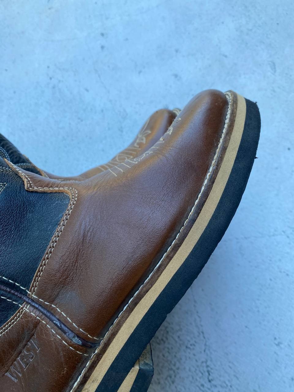 If Six Was Nine Vintage As 98 style Faded Cowboy Biker High Boots Size US 5 / IT 35 - 13 Thumbnail