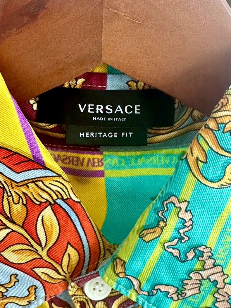 Versace Versace Mulberry silk long-sleeved shirt Size S / US 4 / IT 40 - 6 Thumbnail