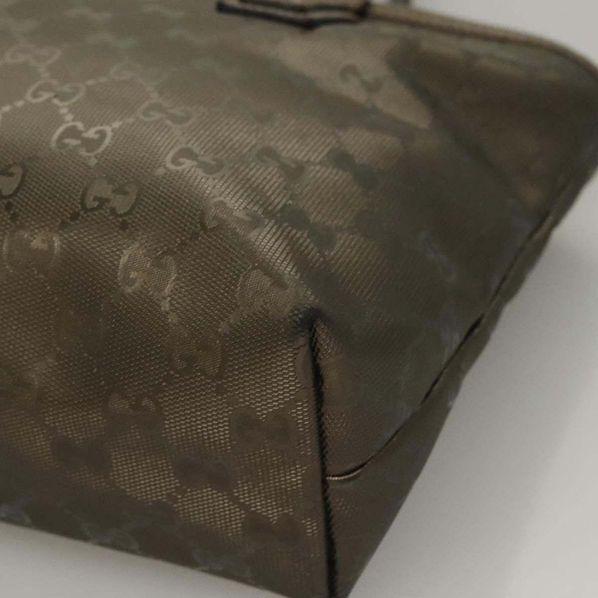 Gucci GUCCI GG Implementation Tote Bag Pvc Khaki Silver Size ONE SIZE - 14 Thumbnail