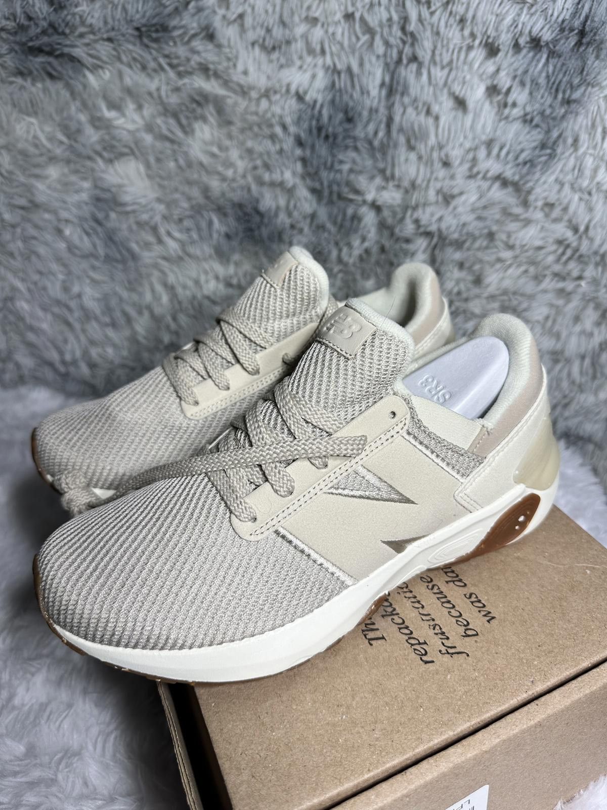 New Balance New Balance Beige Mesh Athletic Sneakers Size US 8.5 / IT 38.5 - 1 Thumbnail
