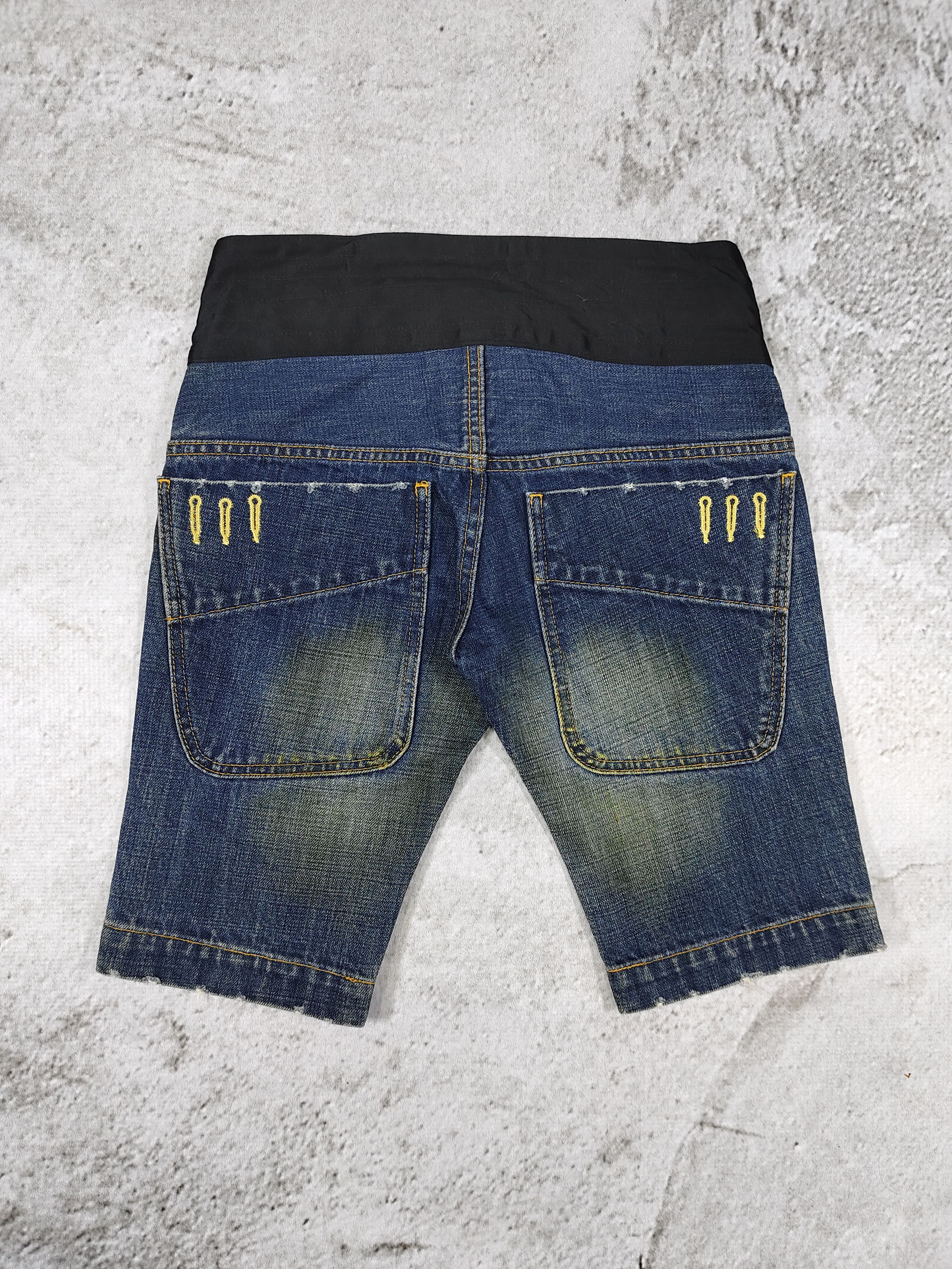 If Six Was Nine Sov. Tokyo- Heavy Distressed Mud Wash Panel Denim Short Size 28" / US 6 / IT 42 - 6 Thumbnail