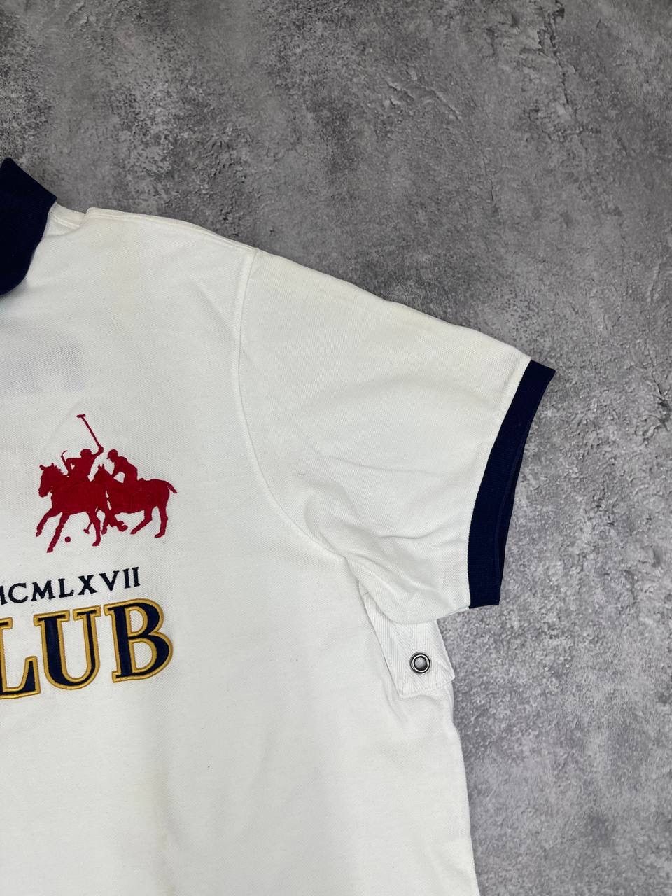 Polo Ralph Lauren Polo Ralph Lauren PRL Club Men Polo Shirt Short Sleeve White Size US XXL / EU 58 / 5 - 3 Thumbnail