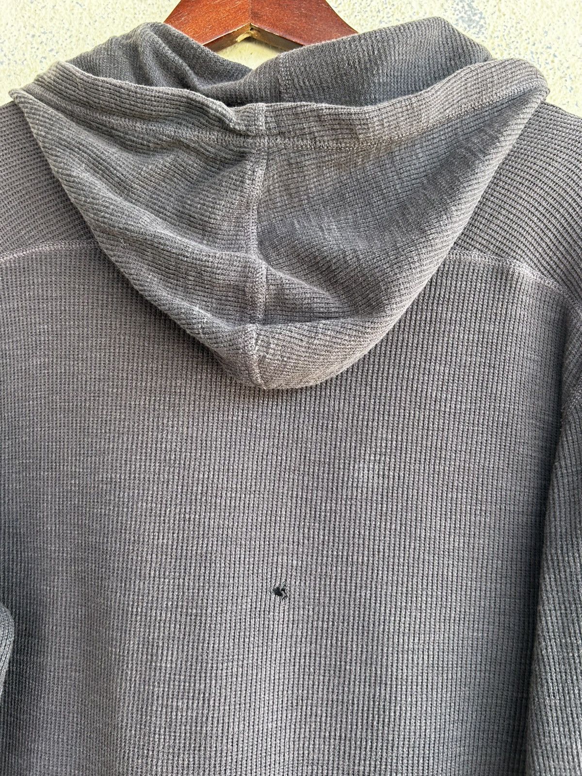 RRL Ralph Lauren Double RL Distressed Waffle Hoodie Size US M / EU 48-50 / 2 - 8 Thumbnail