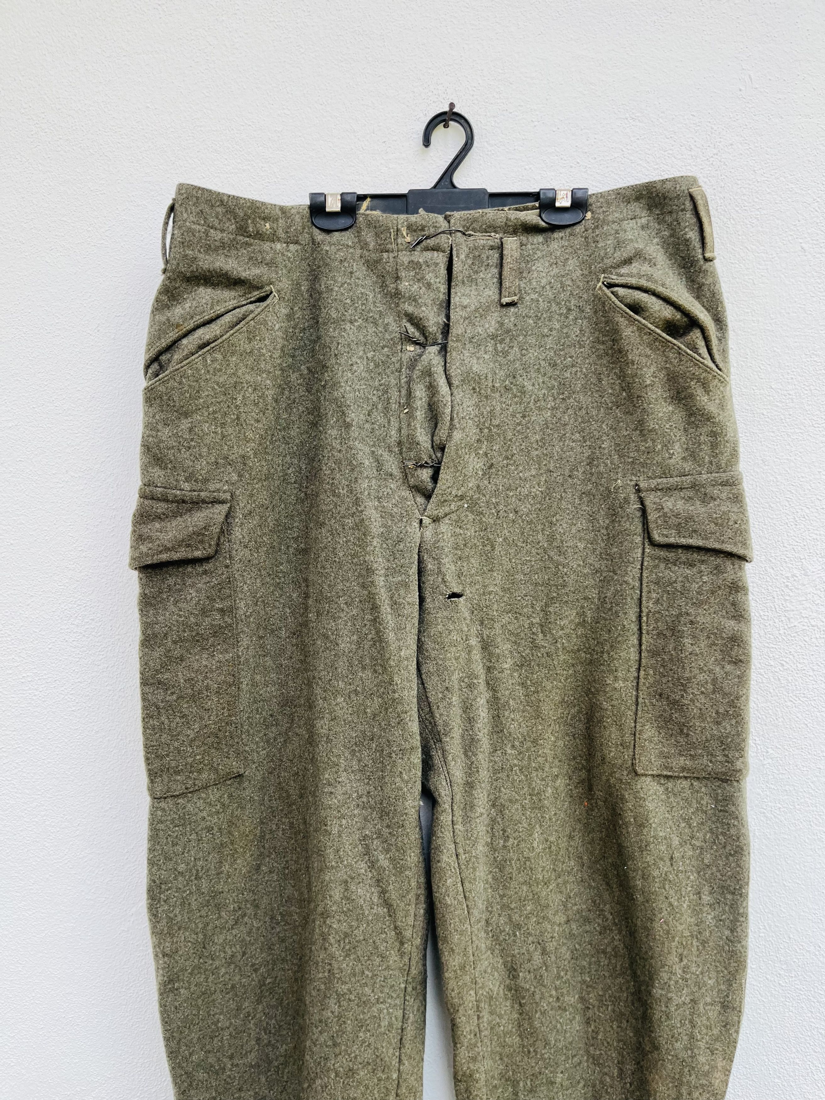 Vintage Vintage 40s World War 2 Swedish ACB Military Pant ww2 Size US 33 - 3 Thumbnail