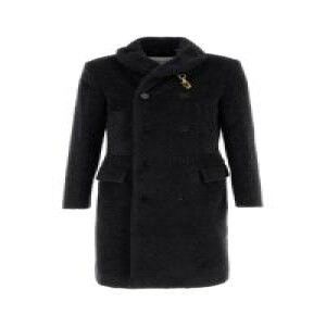 Burberry o1w1db10326 Double Breasted Coat in Black Size US L / EU 52-54 / 3 - 1 Preview