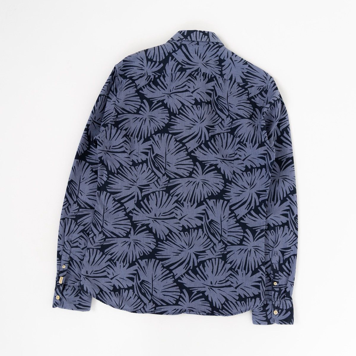 Scotch & Soda Scotch & Soda Mens Blue Floral Shirt Long Sleeve Button Up Size US L / EU 52-54 / 3 - 4 Thumbnail