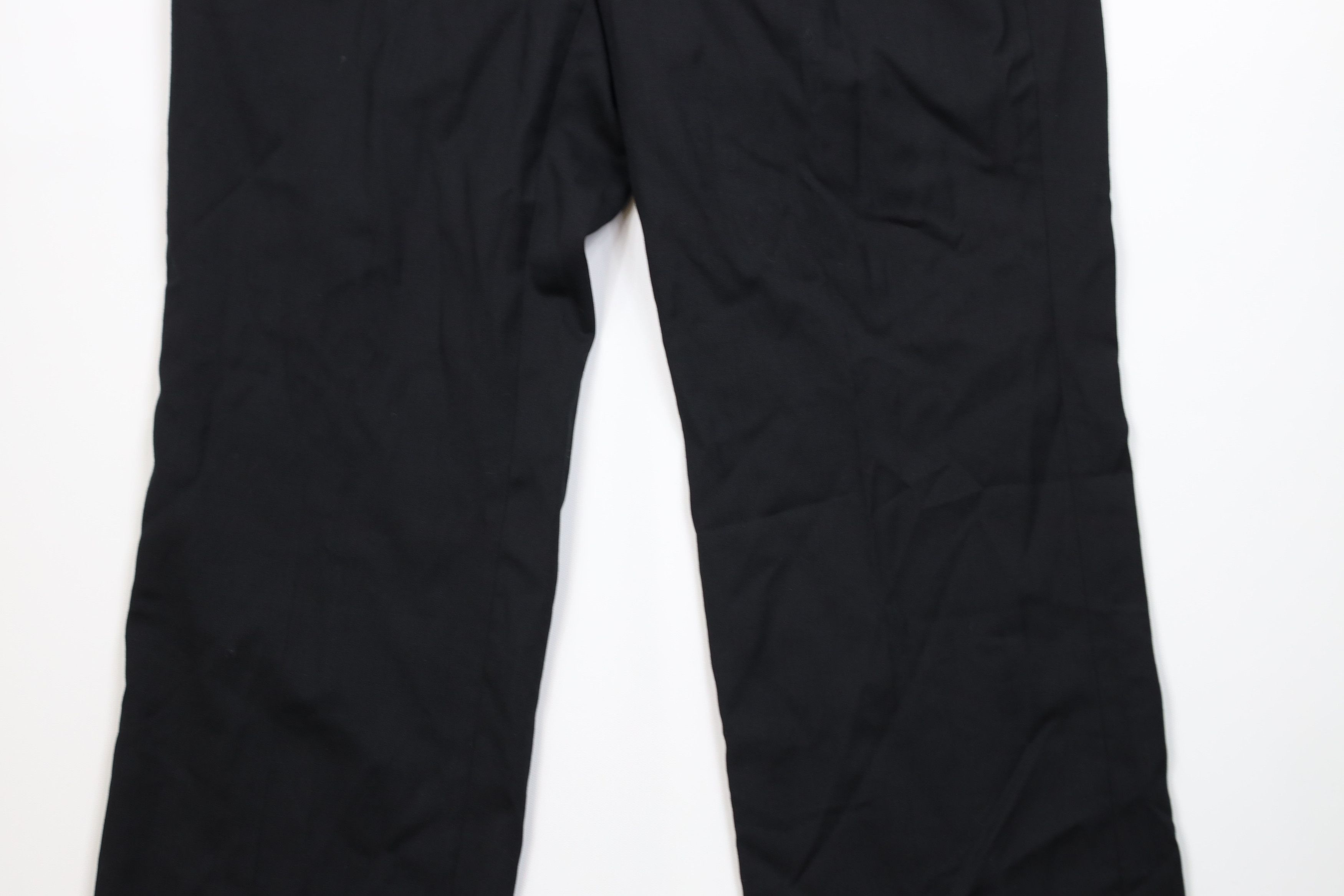 Vintage Vintage 90s Streetwear Worsted Wide Leg Chino Pants Black Size US 36 / EU 52 - 3 Thumbnail