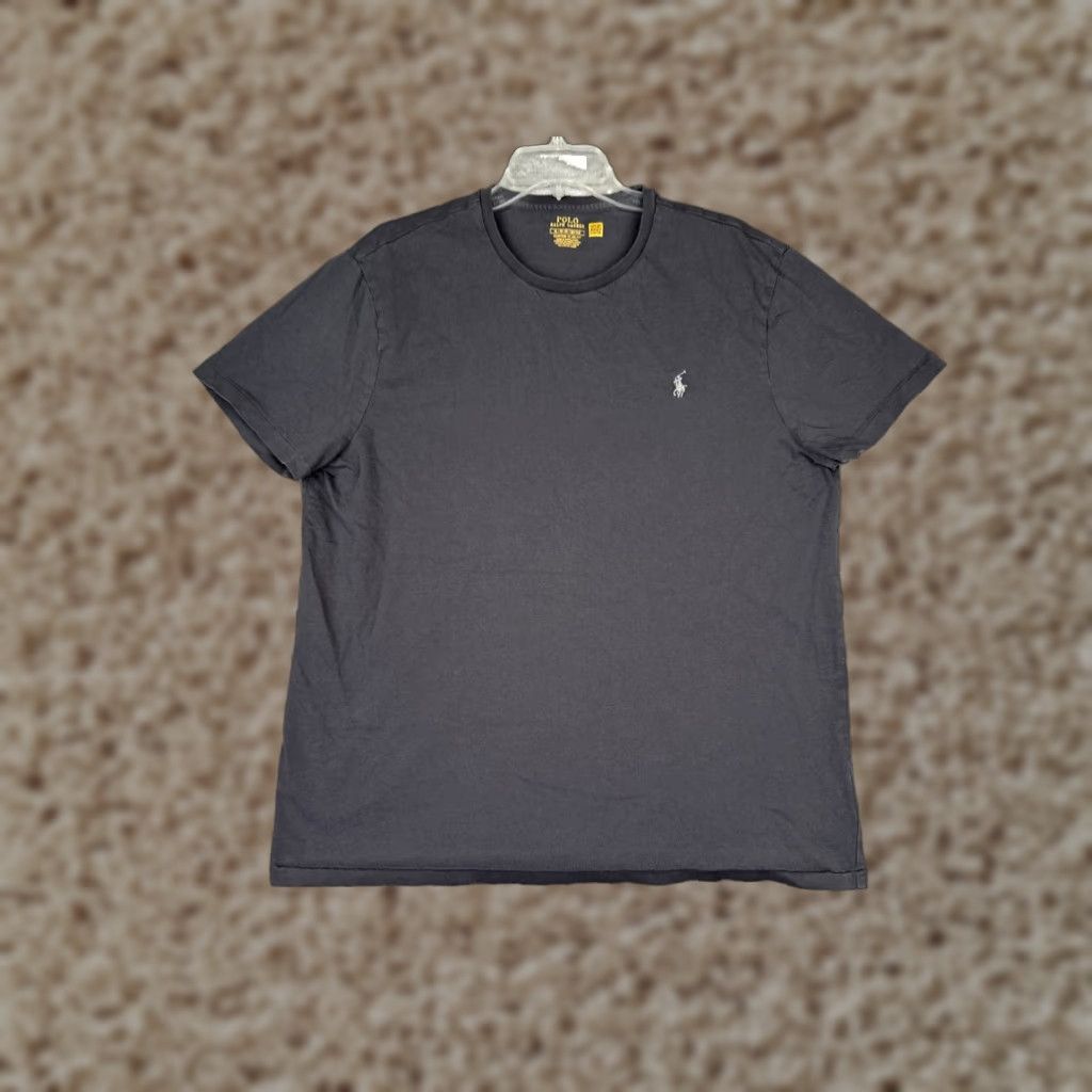 Ralph Lauren Ralph Lauren Polo Shirt Adult XL Gray 100% Cotton Slim Fit Crew Neck Embroidered Logo Vintage: No Mens T-Shirt Casual Sports Classic Designer Size US XL / EU 56 / 4 - 1 Thumbnail