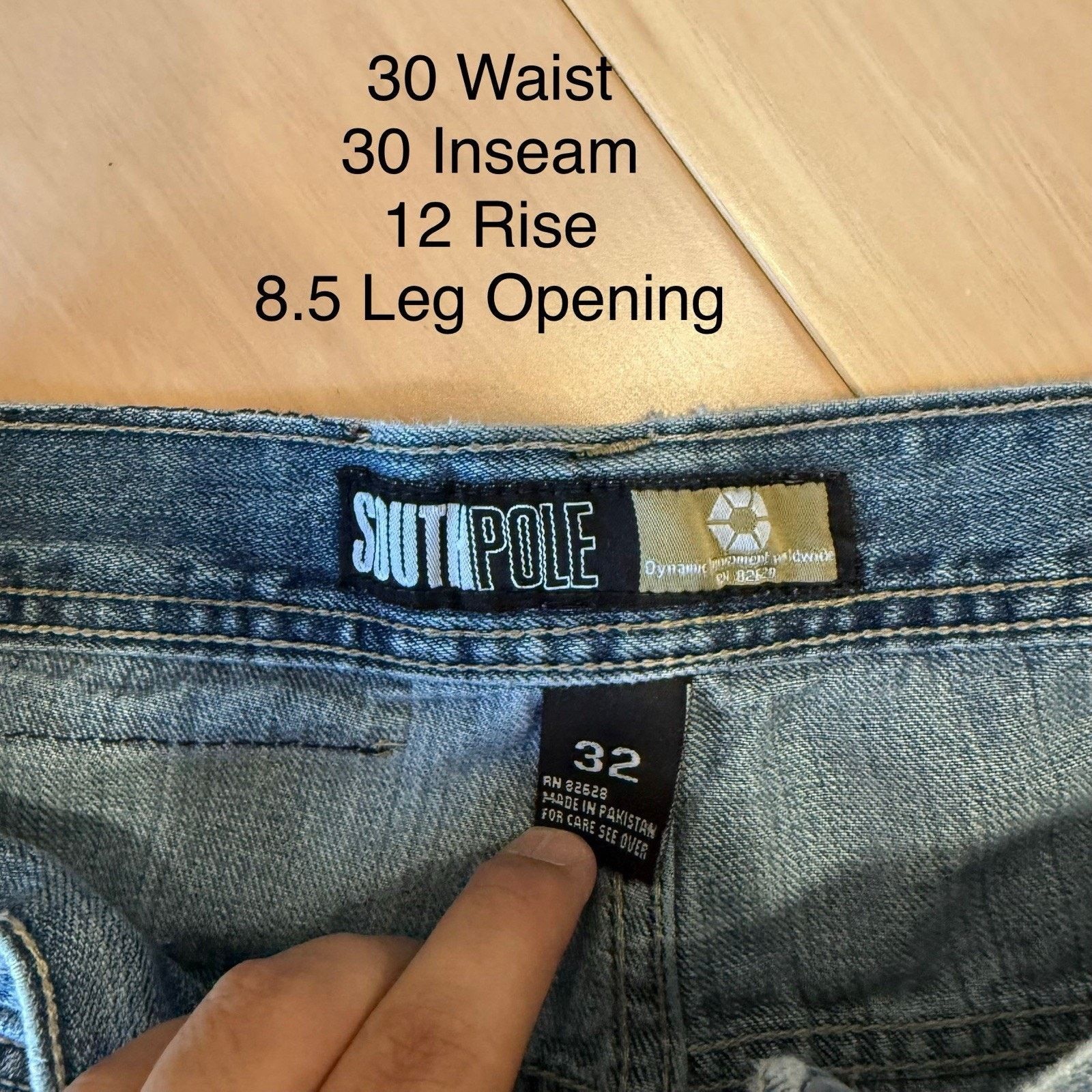 Southpole × Vintage Vintage Southpole Jeans 30 Blue Y2K Baggy Denim Skater Size US 30 / EU 46 - 5 Thumbnail
