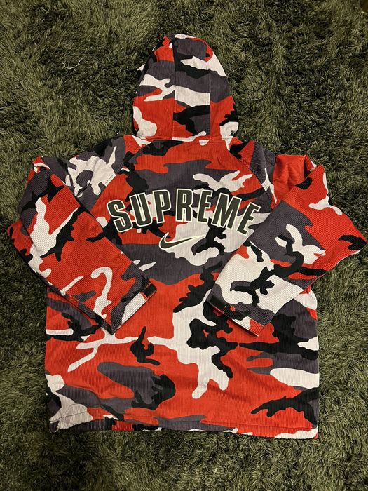 Supreme Nike Arc Corduroy Hooded Jacket | Grailed