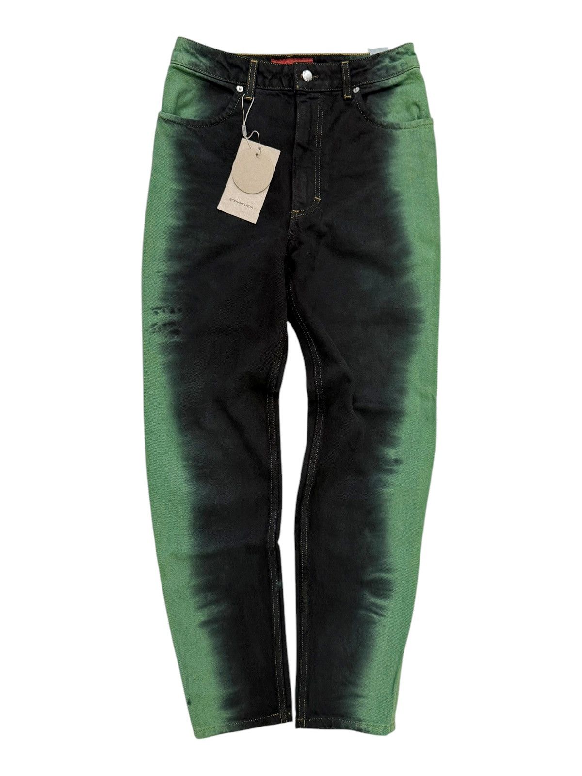 Eckhaus Latta El Jean Green Black (Dyed Denim) Size US 28 / EU 44 - 3 Thumbnail