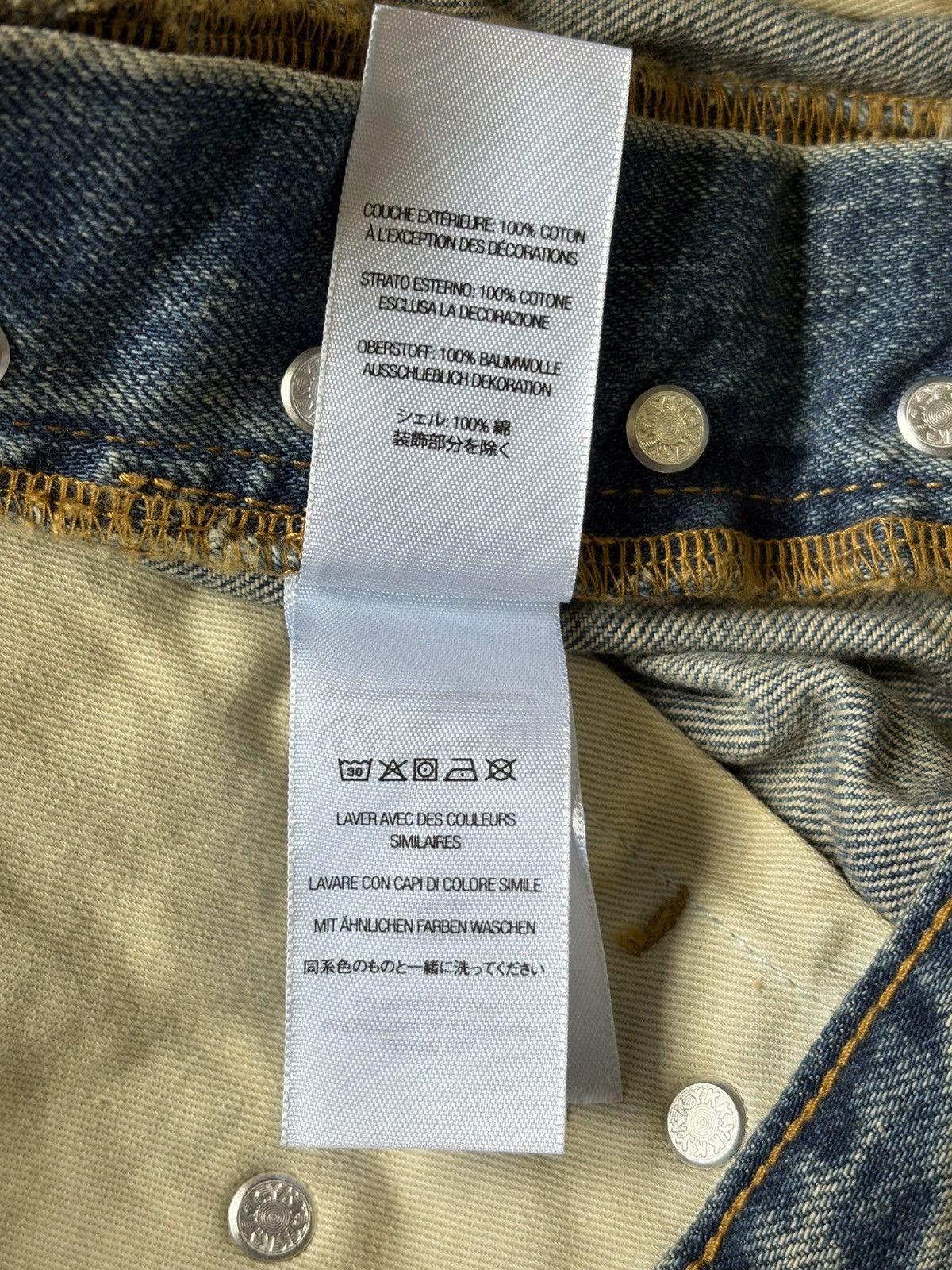 Supreme Supreme Dirty Indigo Denim Jeans FW25 Size US 32 / EU 48 - 11 Thumbnail