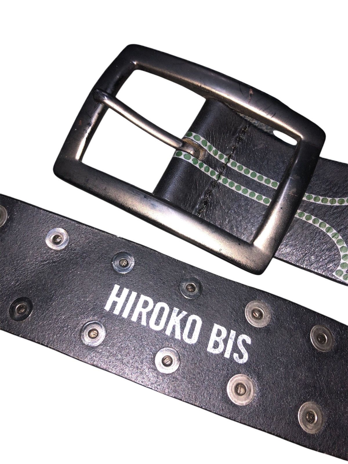 Designer × Japanese Brand × Vintage Leather Belt Hiroko Bis Japanese Brand Size 32 - 20 Thumbnail