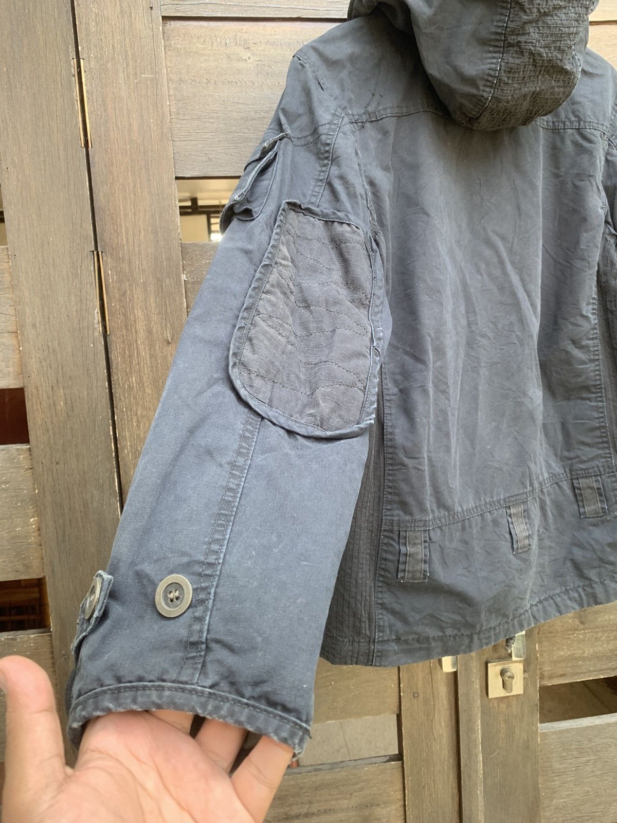 Ma+ Japanese Raw Washed Utility Multi Pocket Jacket Size US XL / EU 56 / 4 - 13 Thumbnail