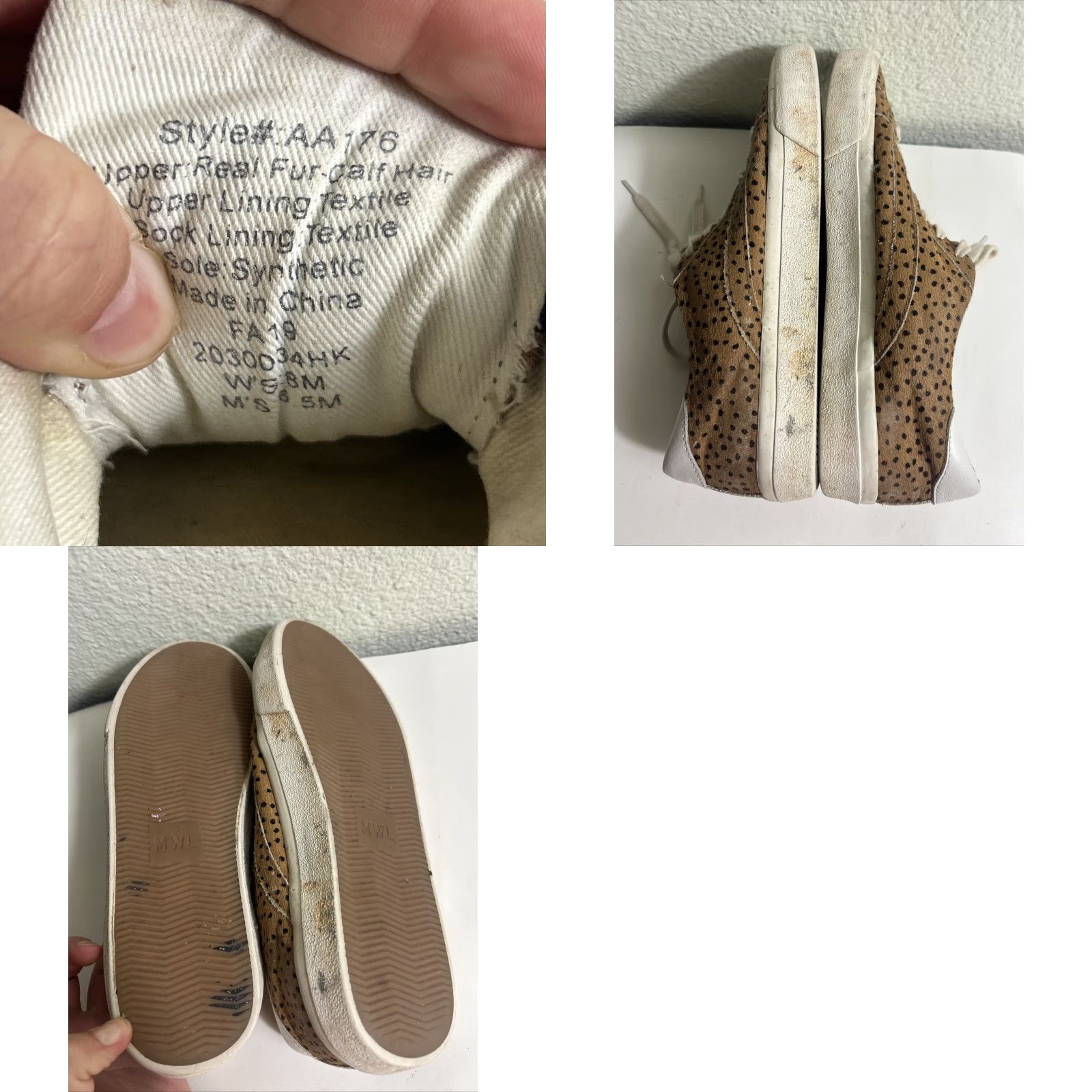 Madewell Madewell Sneaker Womens Sidewalk Spot Dot Genuine Calf Hair Low Top AA176 8 Brown Shoes Casual Flat Comfort Cushioned M Size M / US 6-8 / IT 42-44 - 9 Thumbnail