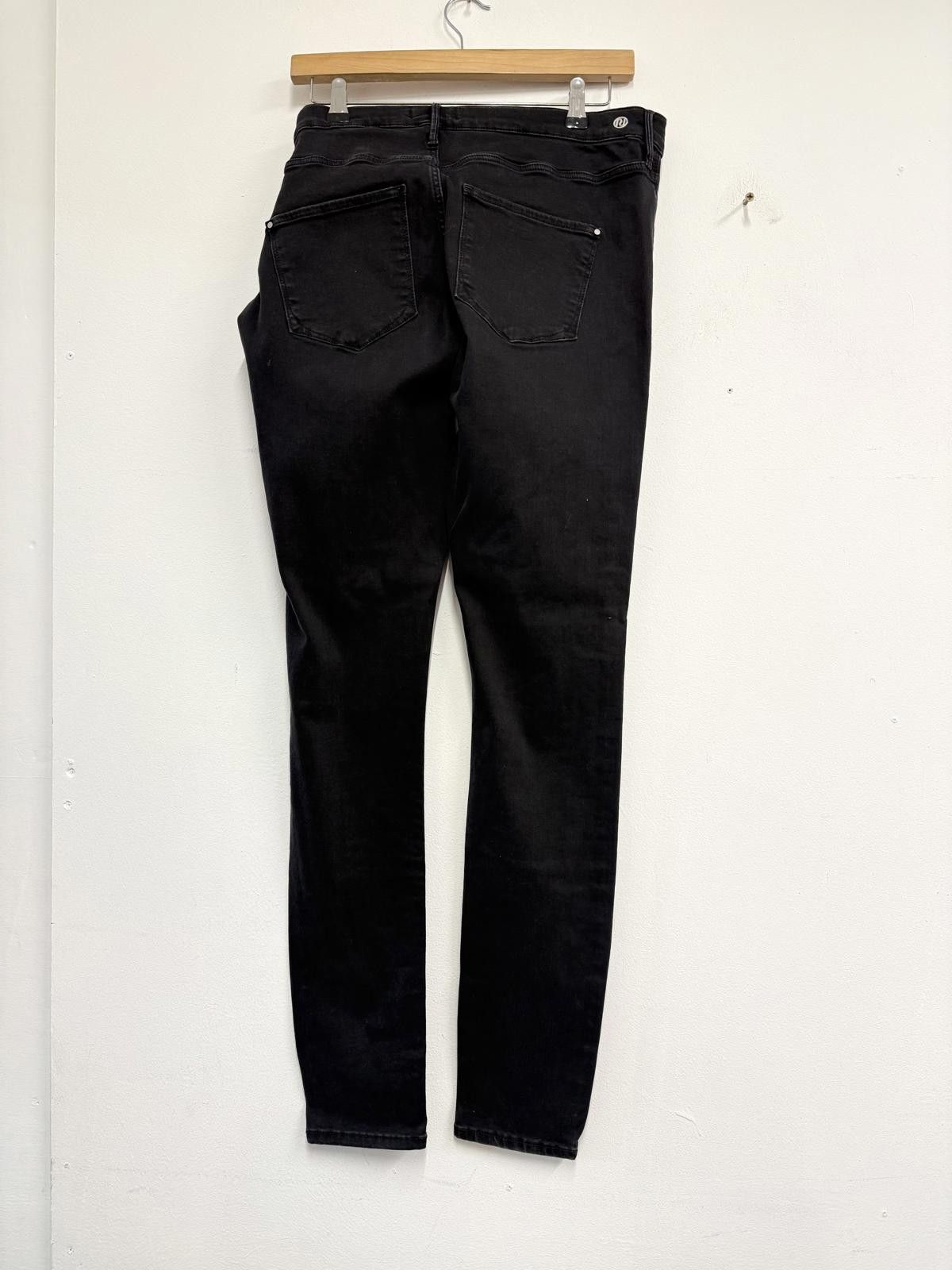 River Island River Island Black Ripped Skinny Jeans Size 18 Size US 32 / EU 48 - 4 Thumbnail