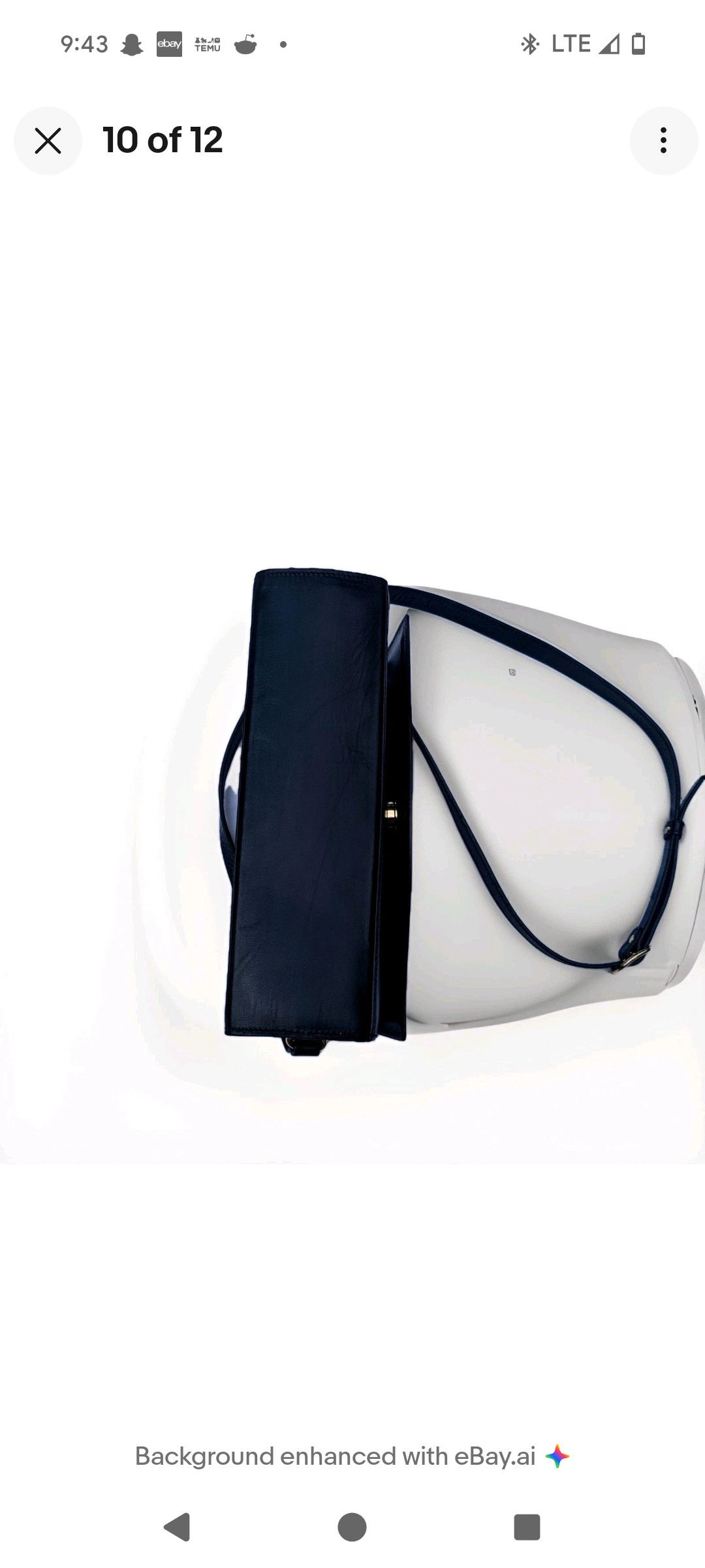 Bally Vintage Calfskin Leather Black Crossbody Bag Excellent Cond Size ONE SIZE - 10 Thumbnail