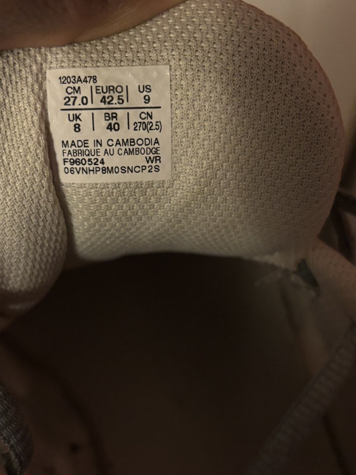 Asics Asics 2160 Cream/Pure silver Size US 9 / EU 42 - 6 Thumbnail