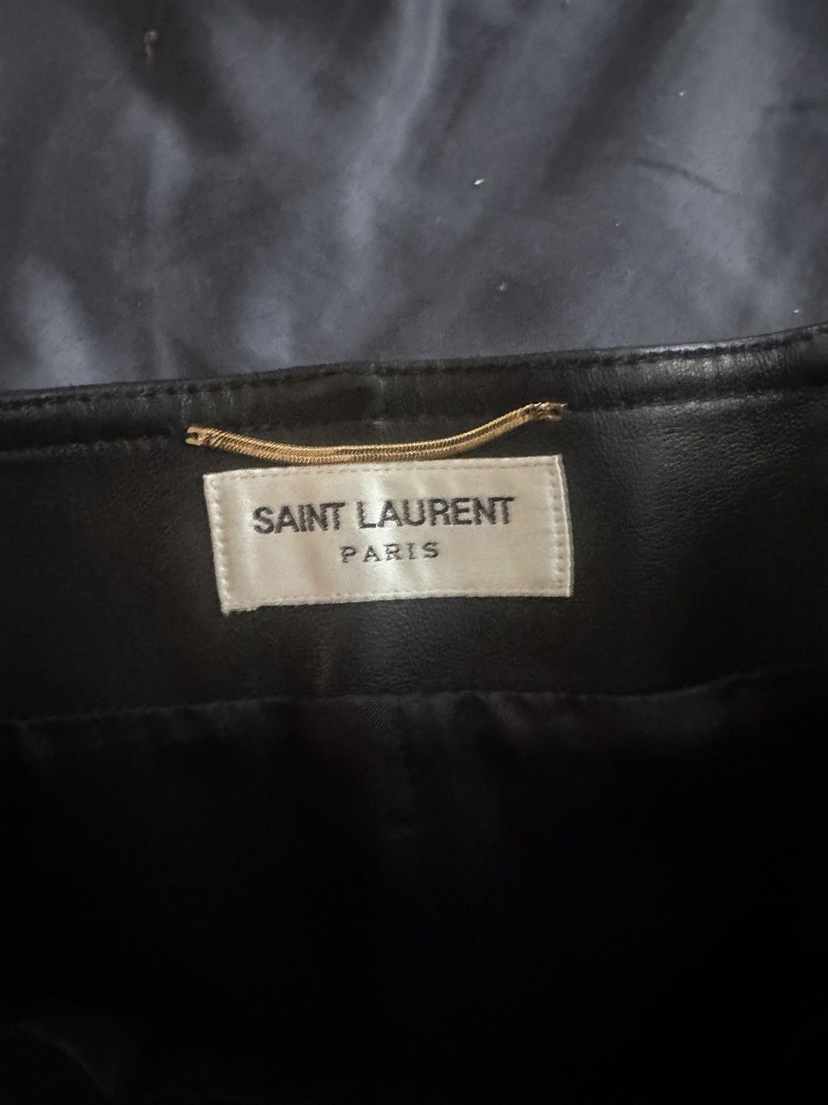 Saint Laurent Paris 2020 Lambskin Pleated Shorts Size 24" / US 00 / IT 34 - 4 Thumbnail