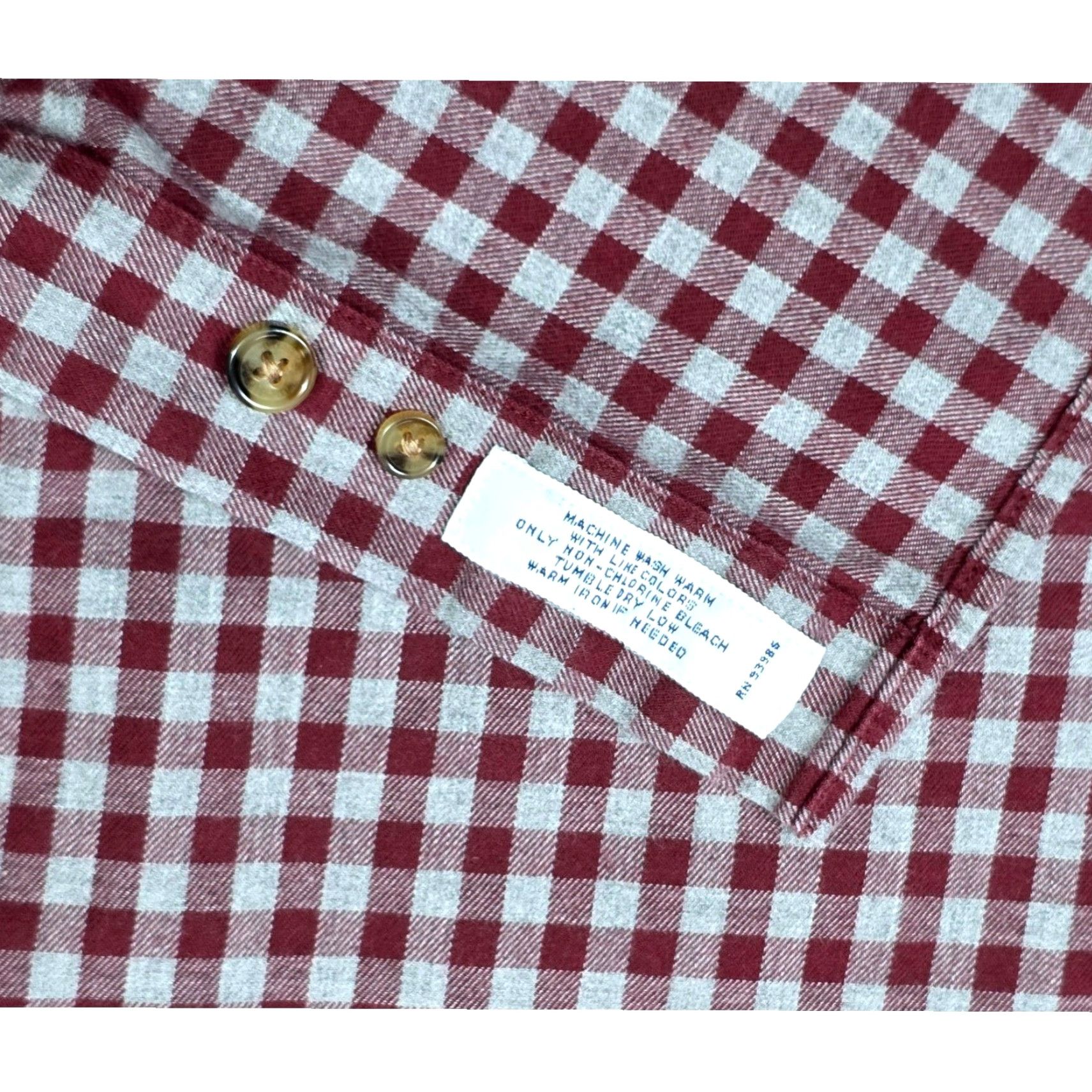 Brooks Brothers Brooks Brothers Button-Up Shirt Long Sleeve 2XL Mens Check Gingham Red Gray Cotton Button-Down Collar Classic Regent Size US XXL / EU 58 / 5 - 5 Thumbnail