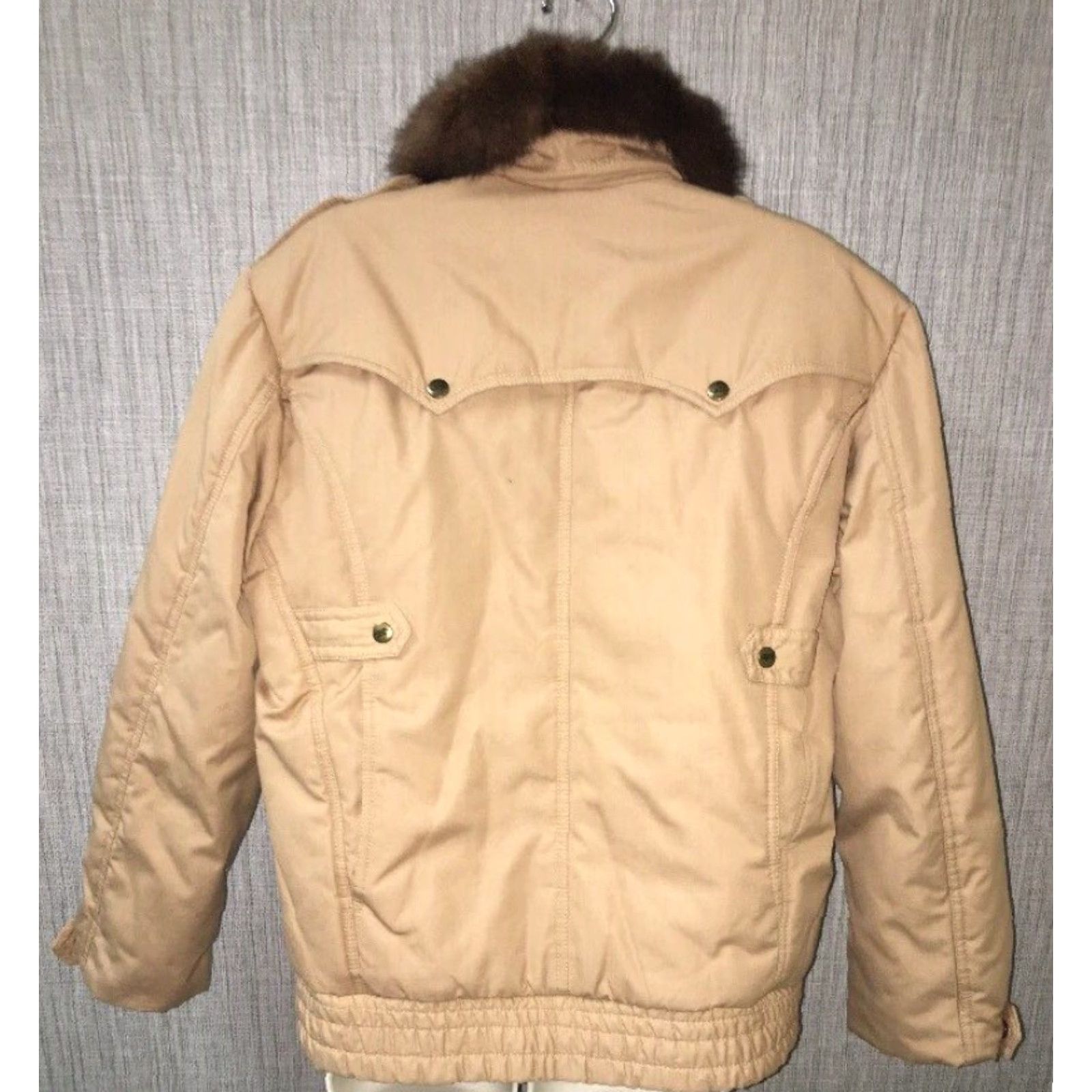 Vintage VINTAGE J.Park Womens Brown Fur Collar Apossum Full Zip Jacket Medium Size M / US 6-8 / IT 42-44 - 4 Thumbnail