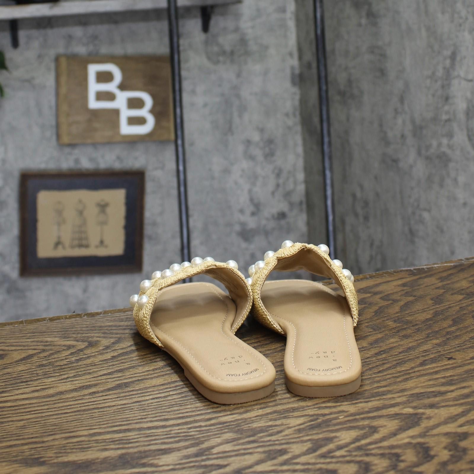 Designer New A New Day Delaney Slide Sandals 93654557 Tan Brown 6.5m Size US 6.5 / IT 36.5 - 4 Thumbnail