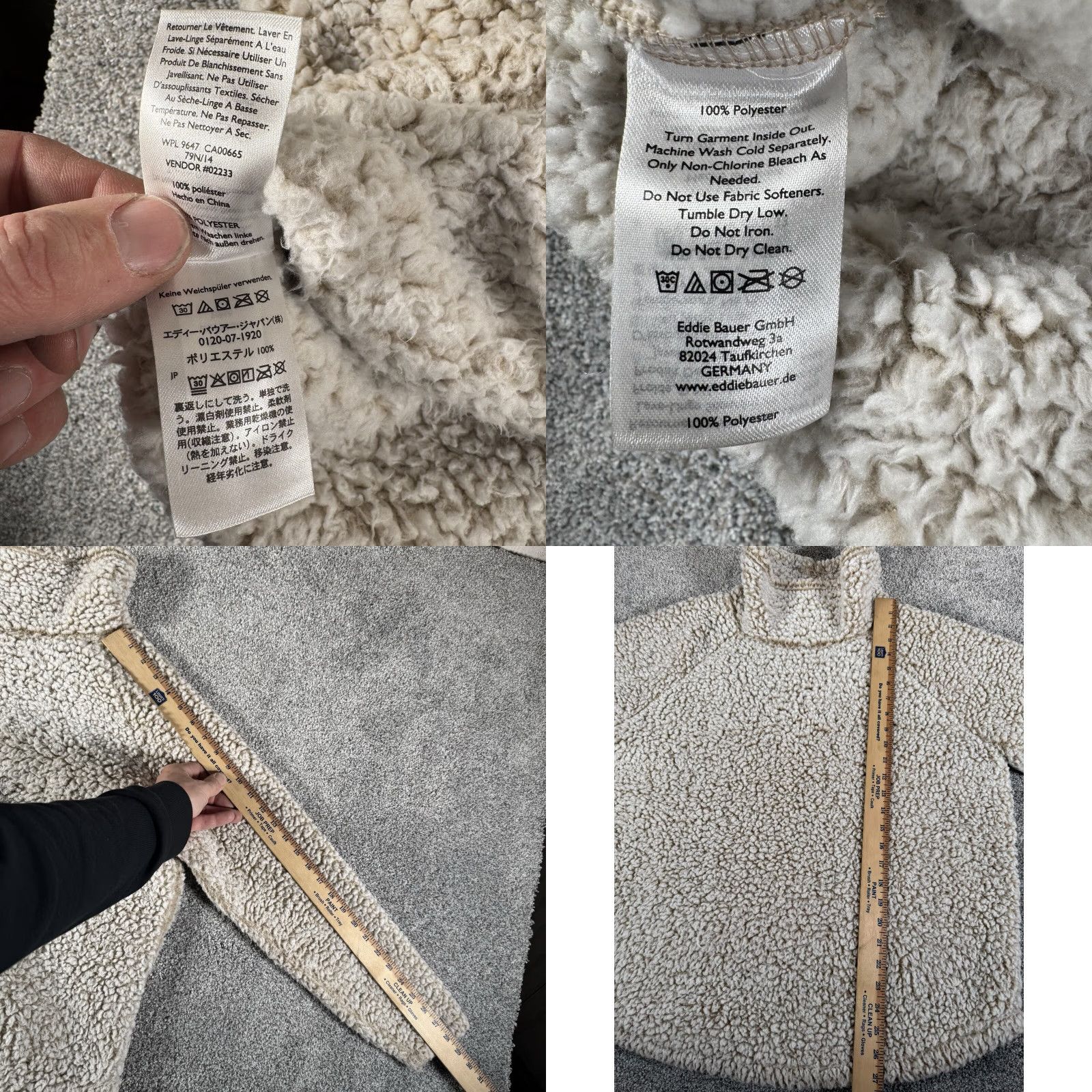 Eddie Bauer VINTAGE Eddie Bauer Sherpa Fleece Sweater Womens Large CabinCore Cozy Warm Pullover Size L / US 10 / IT 46 - 8 Thumbnail