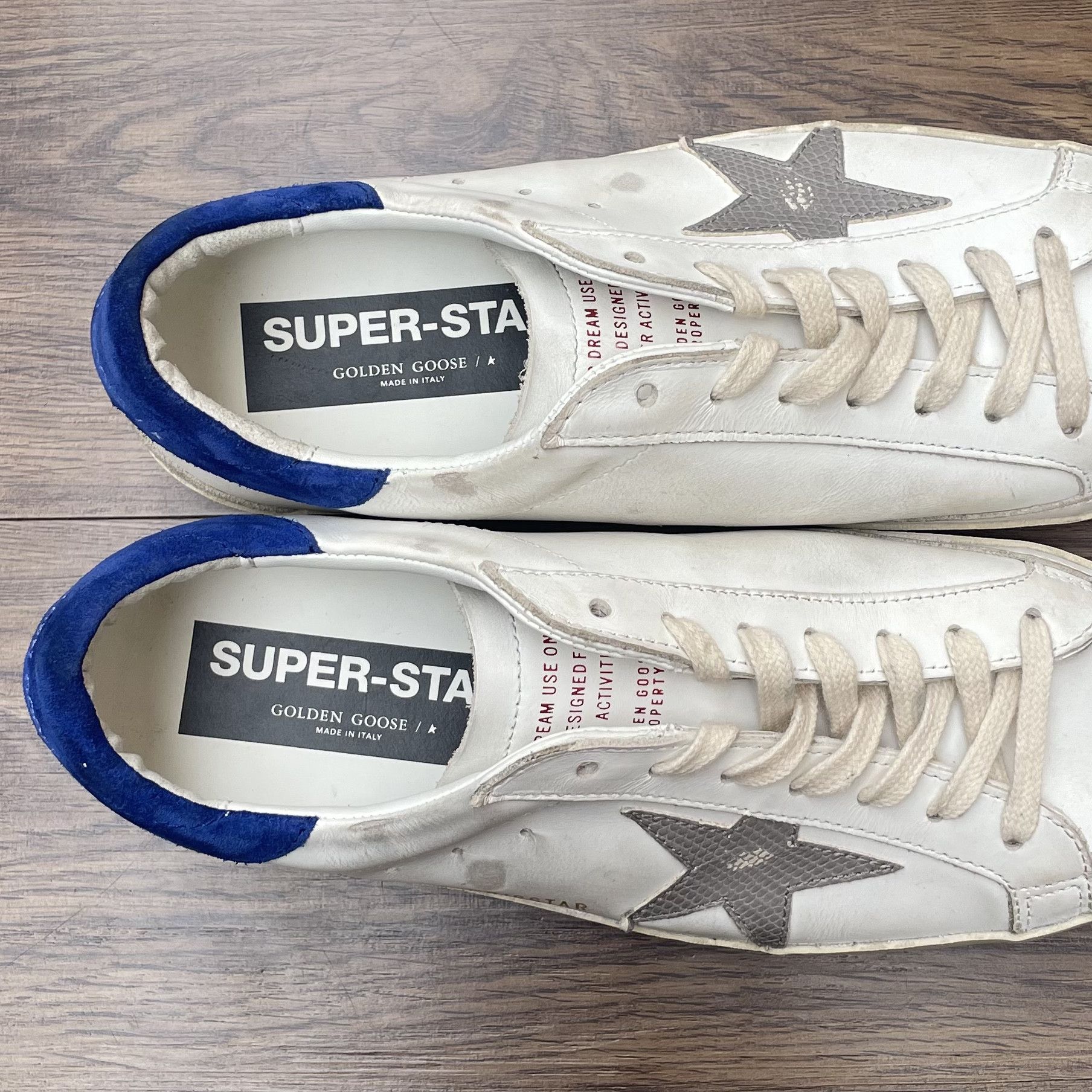 Golden Goose Golden Goose Super-Star Distressed Leather Sneakers Size US 8 / EU 41 - 11 Thumbnail