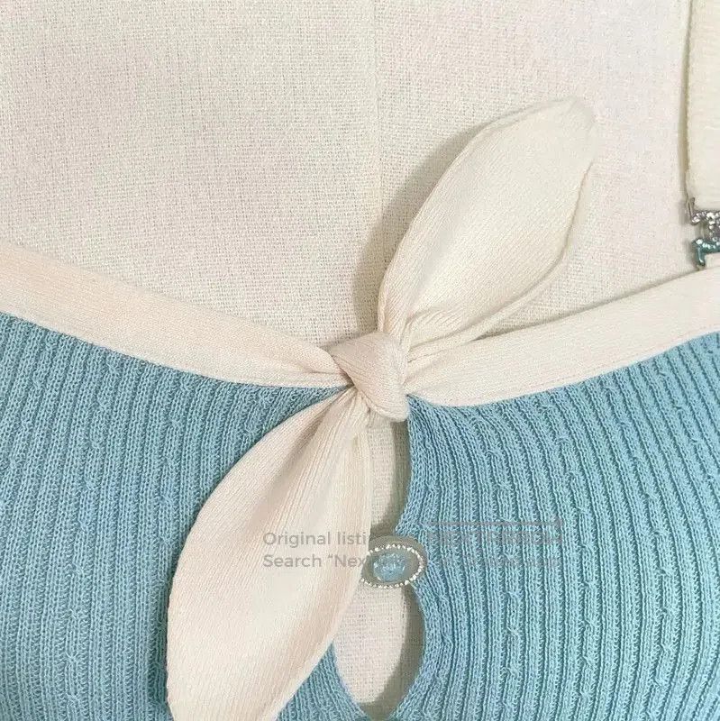 Chanel Chanel Summer Blue Cotton Sleeveless Top . Size S / US 4 / IT 40 - 5 Thumbnail