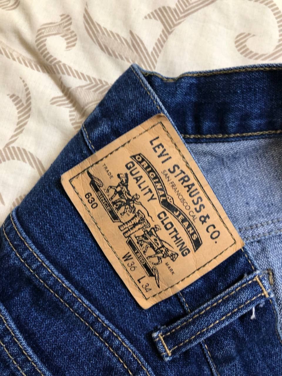 Levi's Vintage jaren Levi's 630 Dark Wash-jeans streetwear Size US 36 / EU 52 - 3 Thumbnail