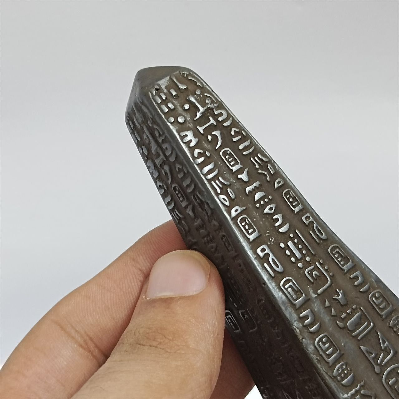 Handmade Egyptian obelisk statue with hieroglyphs ancient decor gift Size ONE SIZE - 4 Thumbnail