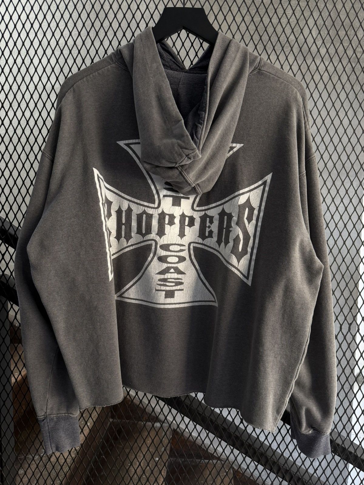 West Coast Choppers Vintage 2000s West Coast Choppers Distressed Hoodie Faded Size US L / EU 52-54 / 3 - 5 Thumbnail