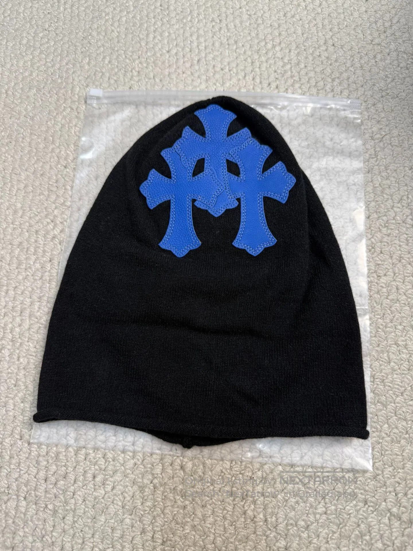 Chrome Hearts Chrome Hearts Blue Cross Cashmere Beanie. Size ONE SIZE - 1 Thumbnail