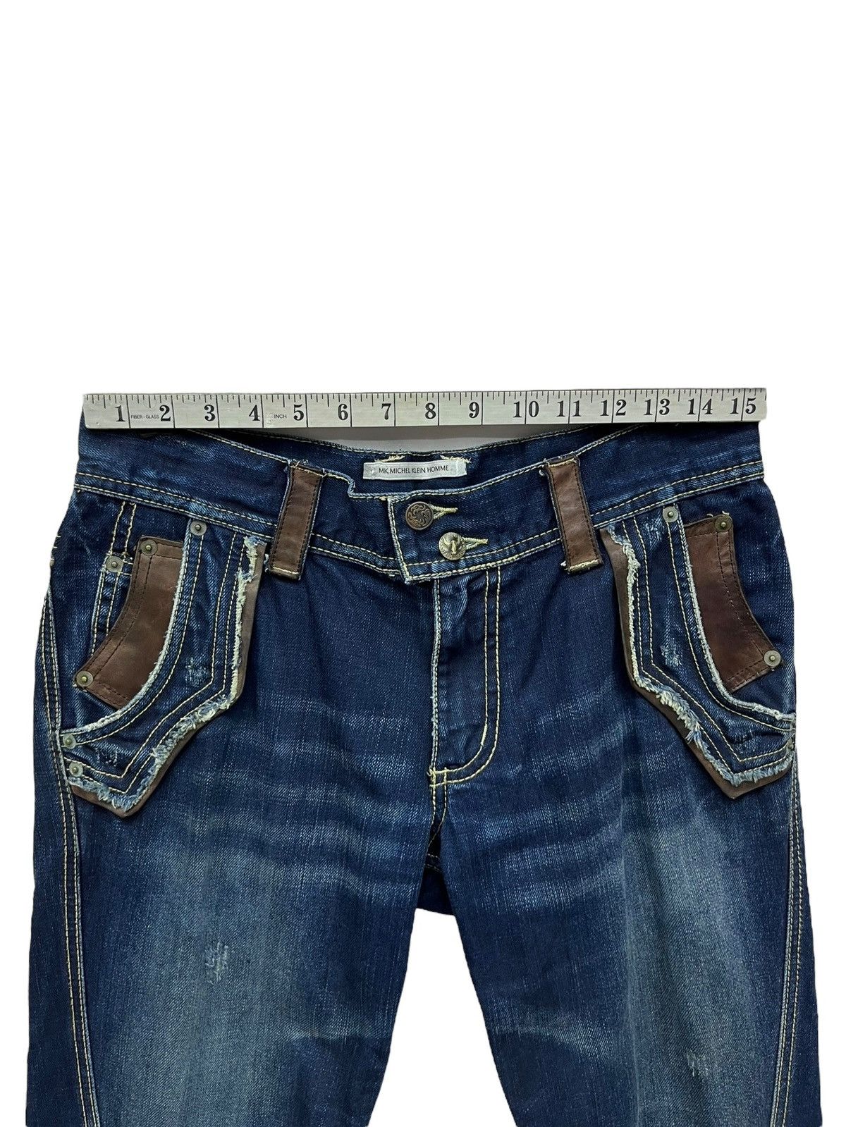 Michel Klein FYE🔥Vintage MICHEL KLEIN HOMME Designer Twisted Leg FLARE Size 30" / US 8 / IT 44 - 18 Thumbnail