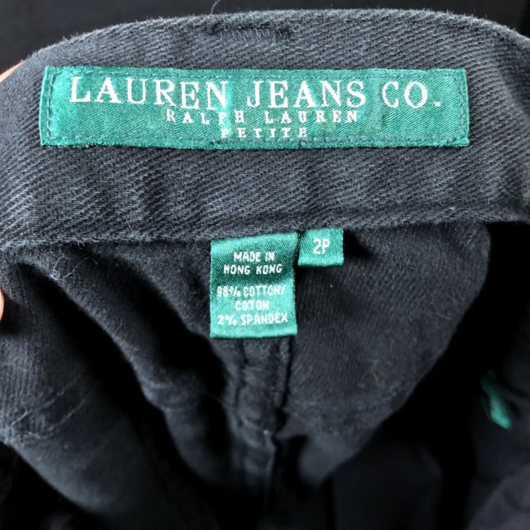 Ralph Lauren Ralph Lauren Jeans Black Denim Petite Mid Rise Straight Beaded Accents 2P Womens Petite Jeans Beaded Accents 2P Size 28" / US 6 / IT 42 - 4 Thumbnail