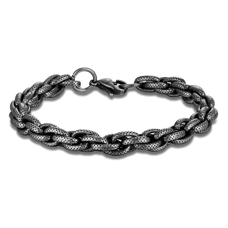 Vintage Vintage Oxidized Black Link Chain Bracelets Size ONE SIZE - 6 Thumbnail