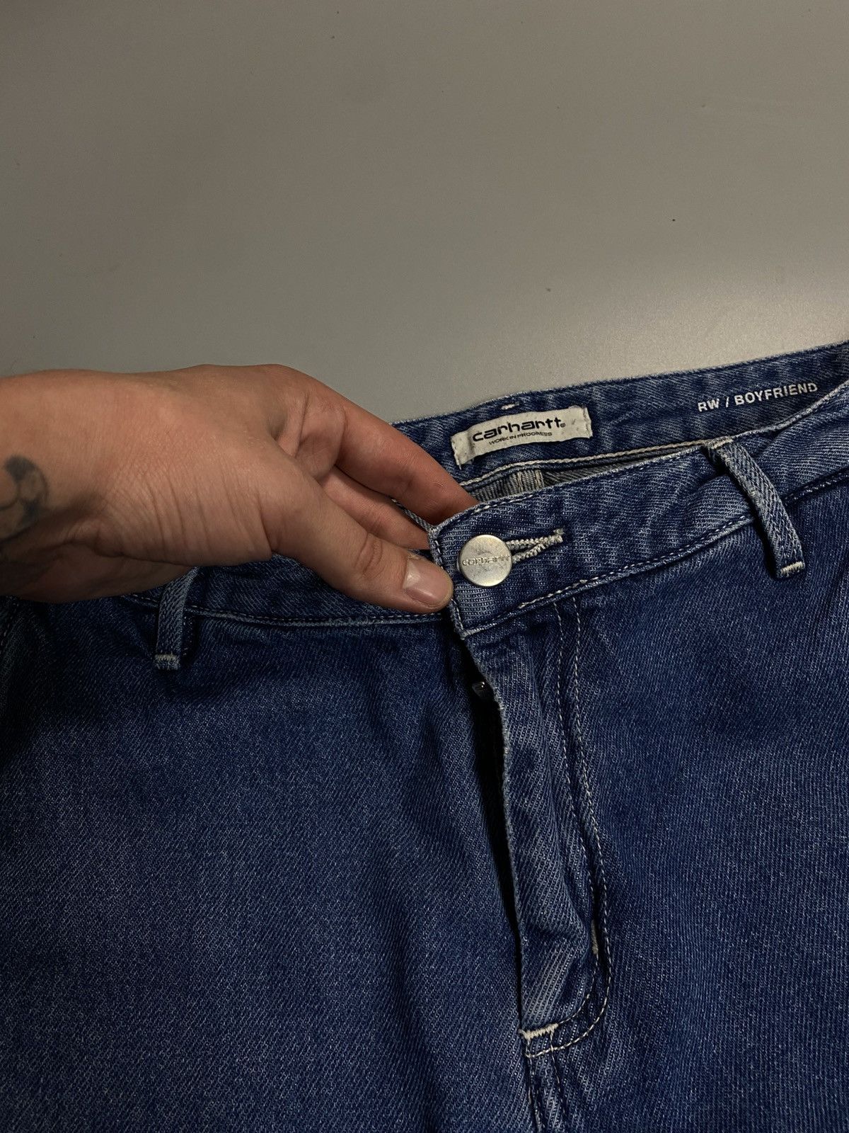 Carhartt Cqrhartt work denim pants cargo Size US 28 / EU 44 - 4 Thumbnail