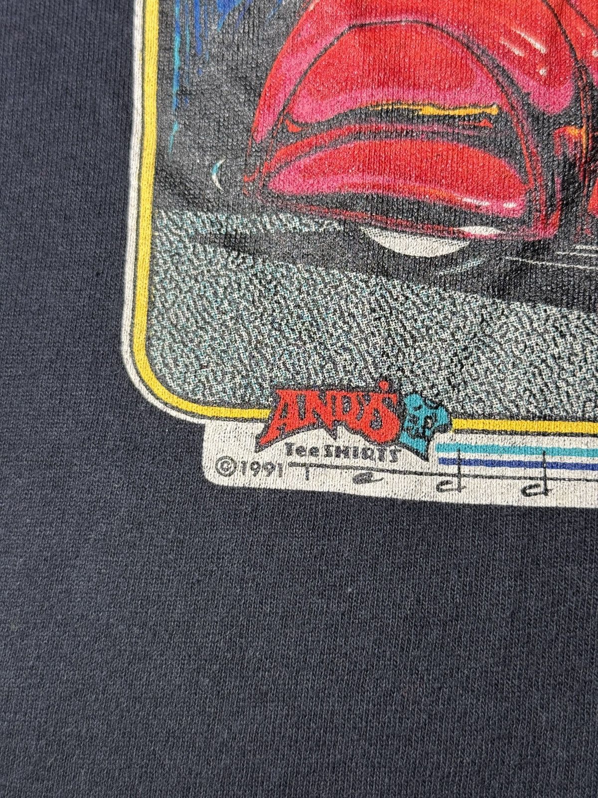 Vintage Vtg 90s Andy’s Diner Hot Rod Cruider Low Rider Car T Shirt Size US L / EU 52-54 / 3 - 3 Thumbnail