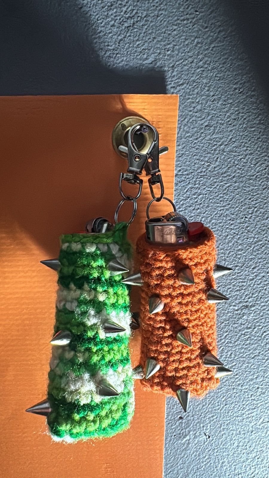 Other Spiked knitted lighter cases keychain Size ONE SIZE - 2 Thumbnail