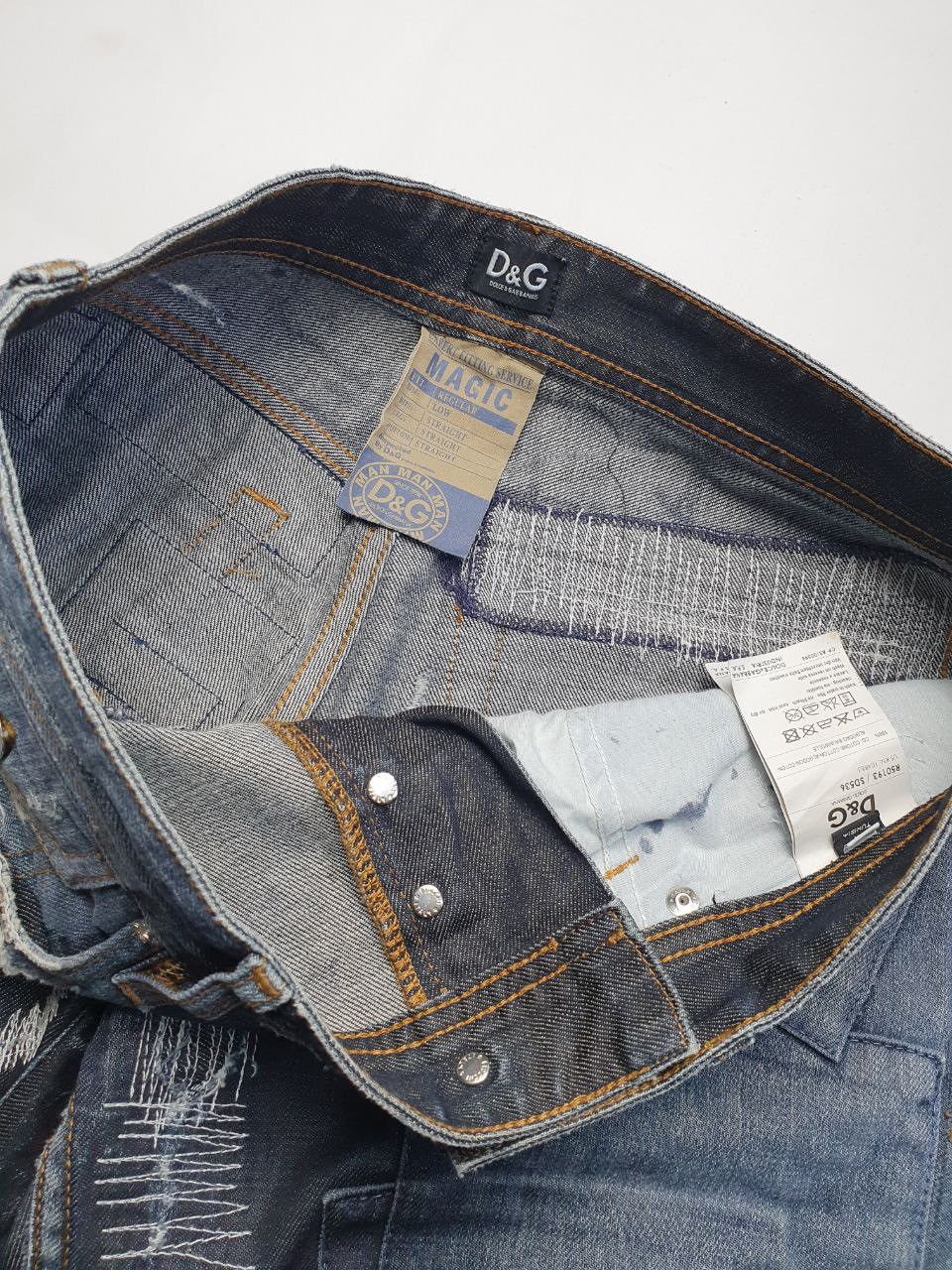 Dolce & Gabbana Dolce Gabbana Vintage Distressed Jeans Size US 31 - 7 Thumbnail