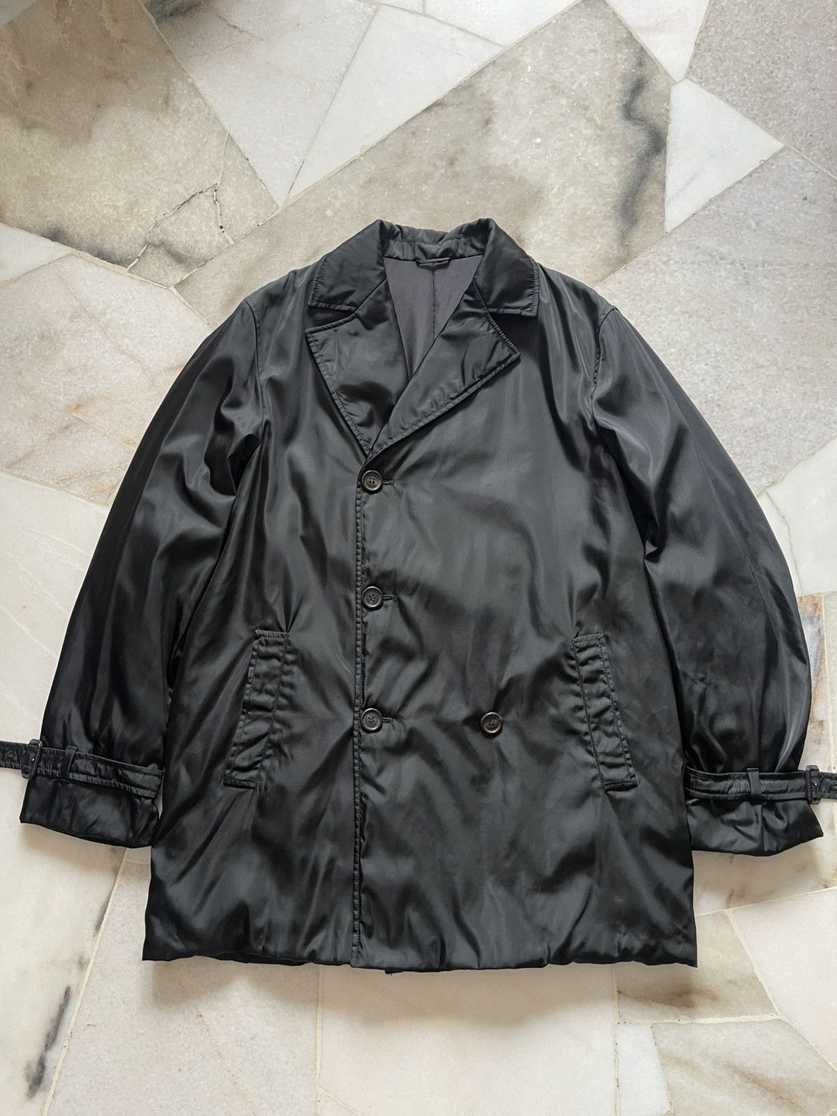 Prada Vintage Prada Nylon Long Coat 96 Size US L / EU 52-54 / 3 - 9 Thumbnail