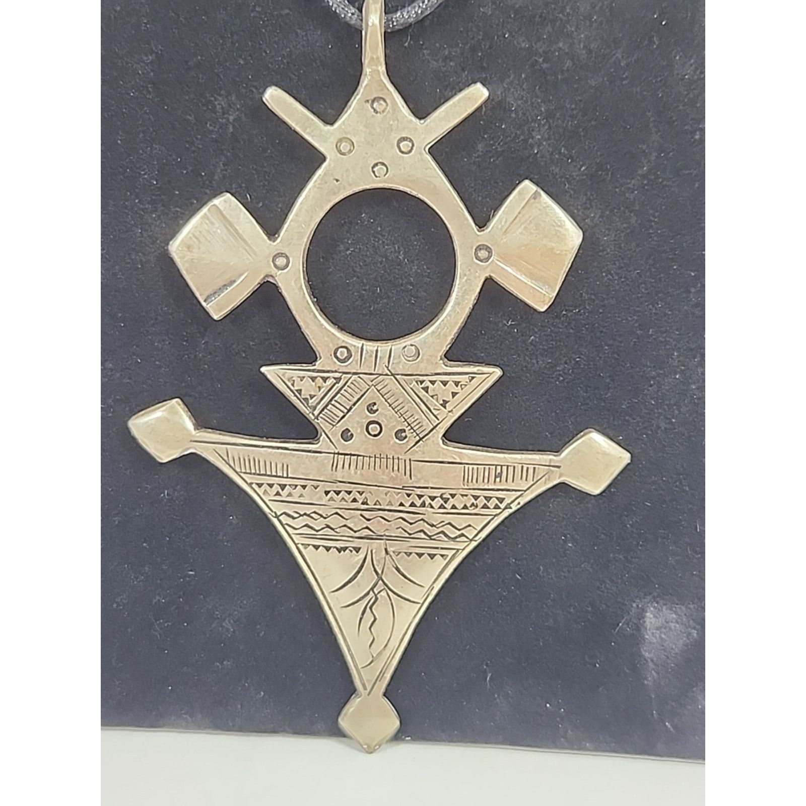 Other HANDMADE TUAREG MOROCCAN AFRICAN TRIBAL PENDANT 4” RARE! Size ONE SIZE - 2 Thumbnail