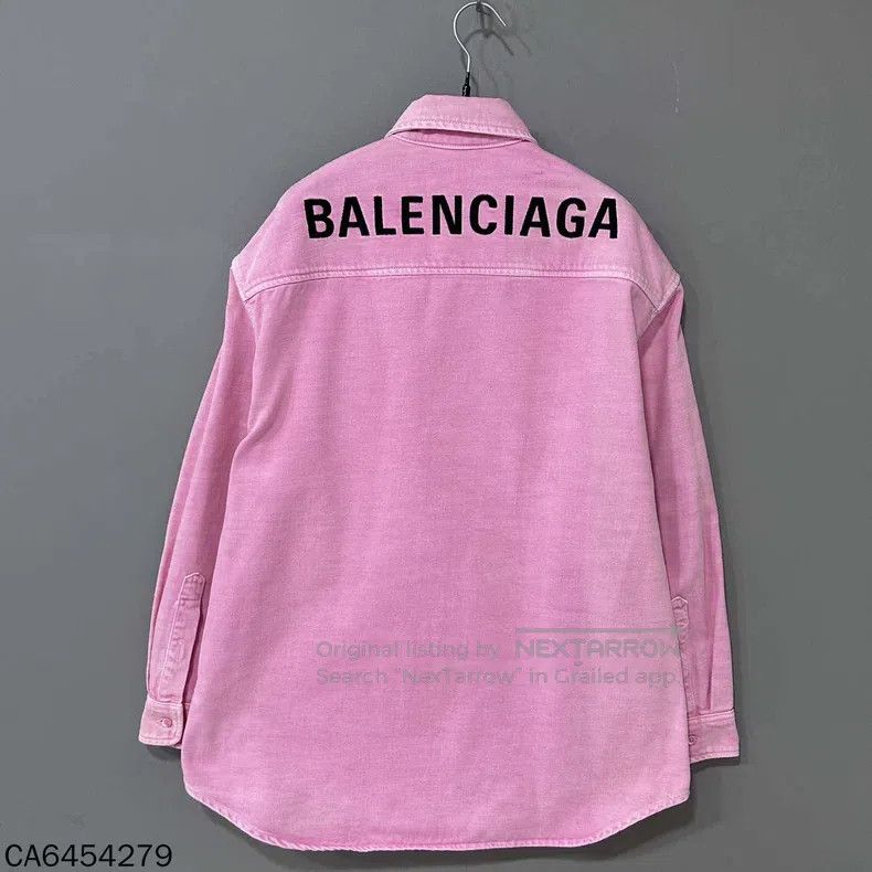Balenciaga Balenciaga Solid Color Reverse Logo Letter Printed Denim Size XS / US 0-2 / IT 36-38 - 3 Thumbnail