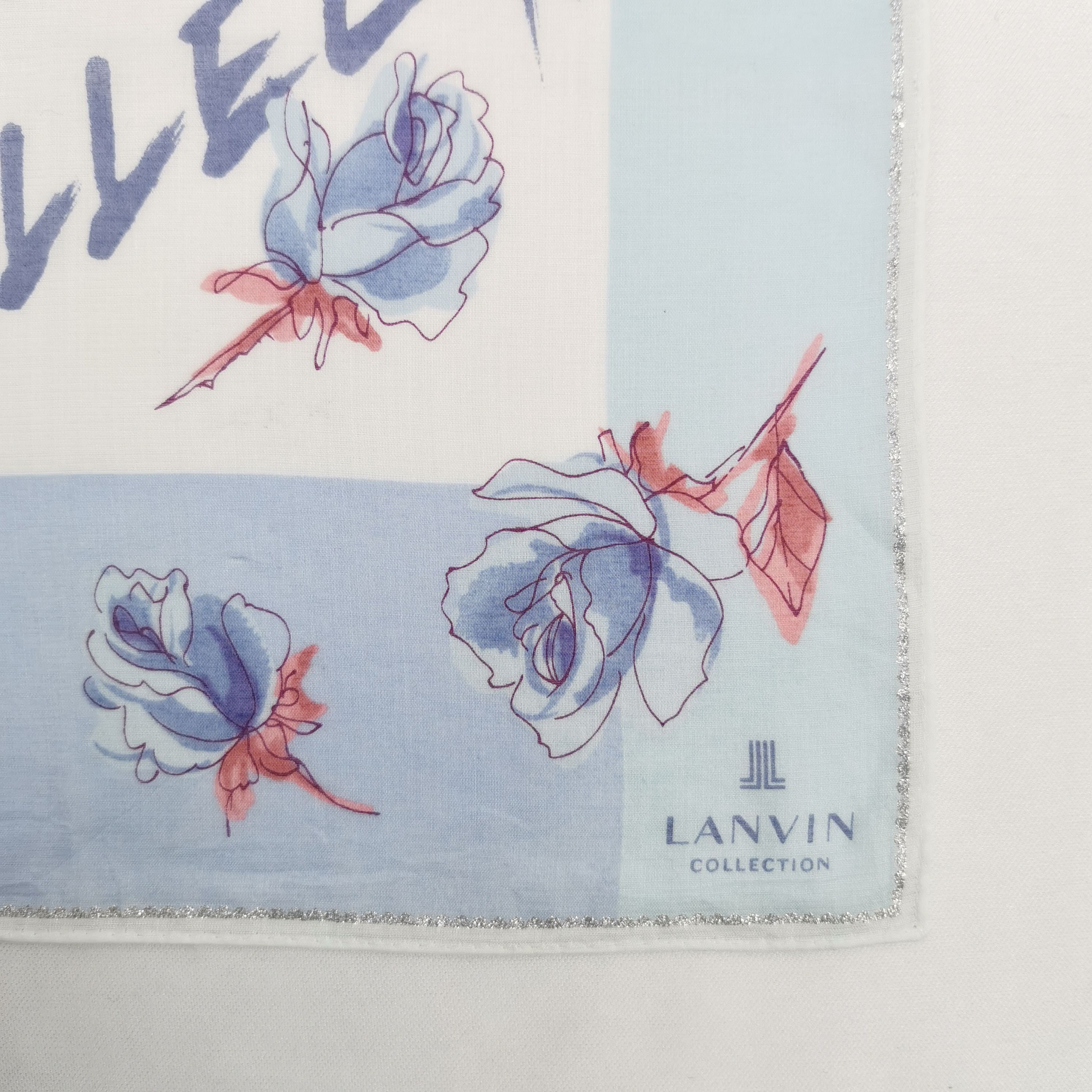 Lanvin Vintage Lanvin Handkerchief Neckerchief Bandana Size ONE SIZE - 2 Thumbnail