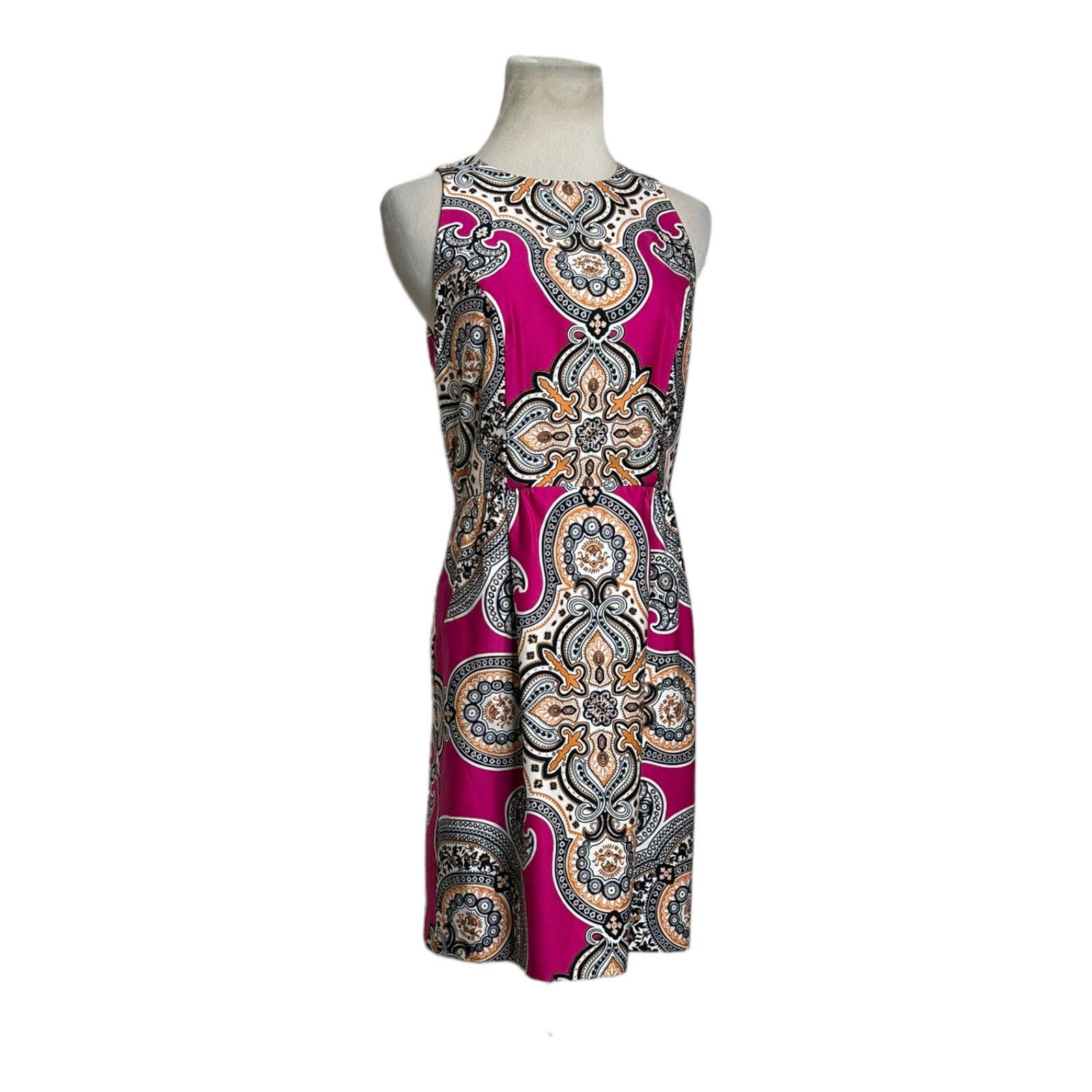 Anthropologie Moulinette Soeurs Paisley Print Sheath Cocktail Dress Size 2 Size XS / US 0-2 / IT 36-38 - 11 Thumbnail