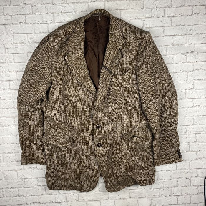 Vintage Harris Tweed vintage retro St Michael pure wool blazer 90's