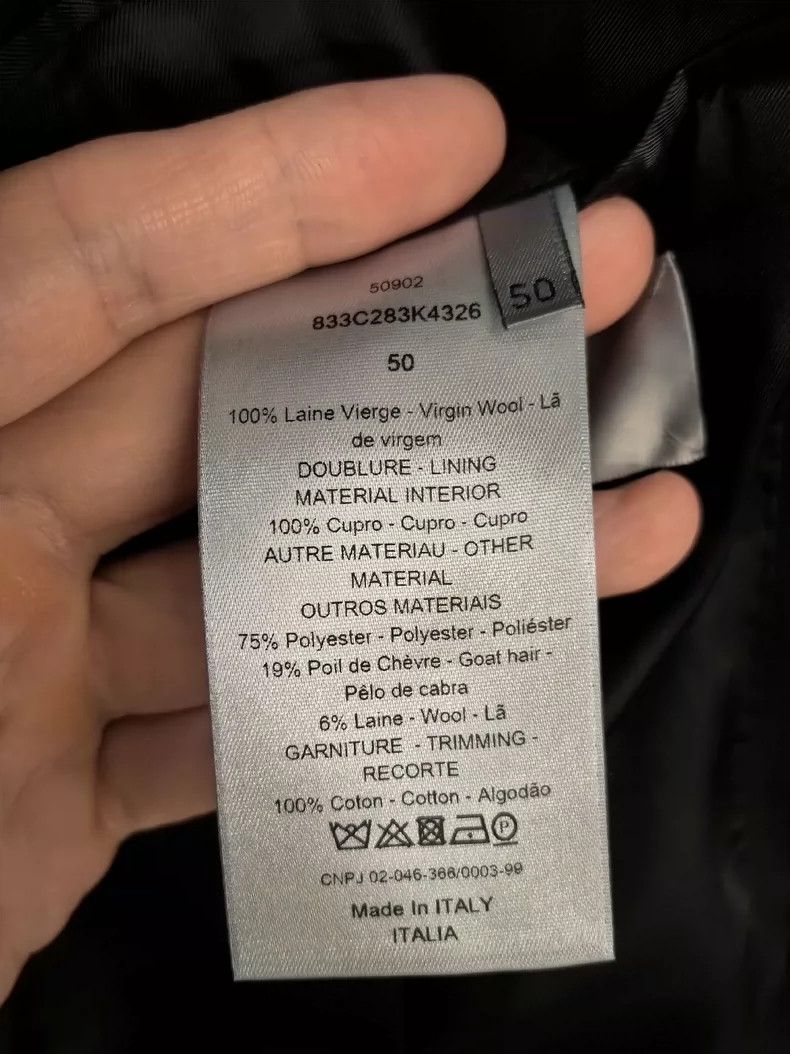 Dior Dior 18-inch double-breasted fake two-piece blazer Size 50R - 7 Thumbnail