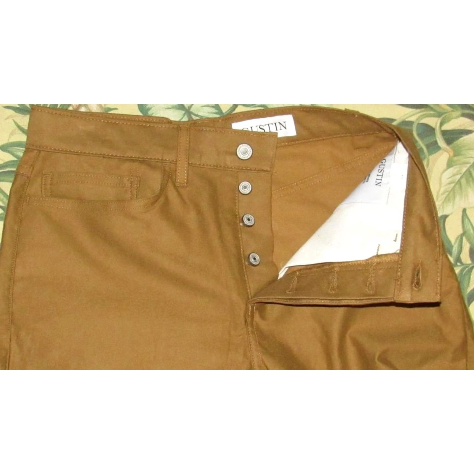 Gustin GUSTIN # 72 Moleskin Stretch Gold Khaki 5 Pocket Button Fly Pants 30 x 33 Size US 30 / EU 46 - 5 Thumbnail