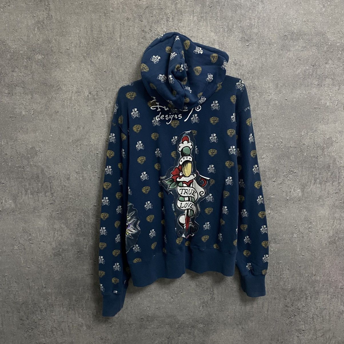 Vintage Y2K Ed Hardy By Christian Audigier Zip Hoodie Y2K